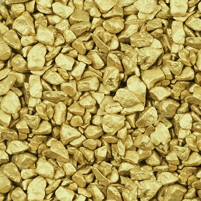 Dekoračný štrk, 5-8 mm, 500 g - zlatožltá metalíza