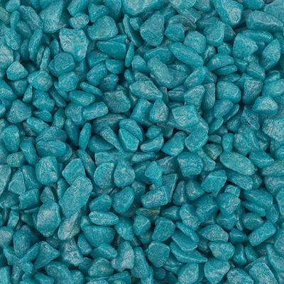 Dekoračný štrk, 5-8 mm, 500 g - tyrkysový