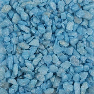 Dekoračný štrk, 5-8 mm, 500 g - svetlomodrý