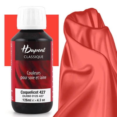 Naparovacia farba na hodváb H Dupont Classique 125 ml - 427 maková červená, coquelicot
