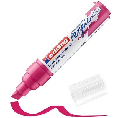 Akrylový popisovač edding 5000 (marker), zrezaný hrot, B (5-10 mm) - 909, telemagenta