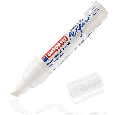 Akrylový popisovač edding 5000 (marker), zrezaný hrot, B (5-10 mm) - 922, traffic white