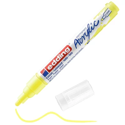Akrylový popisovač edding 5100 (marker), M (2-3 mm) - 065, neon yellow