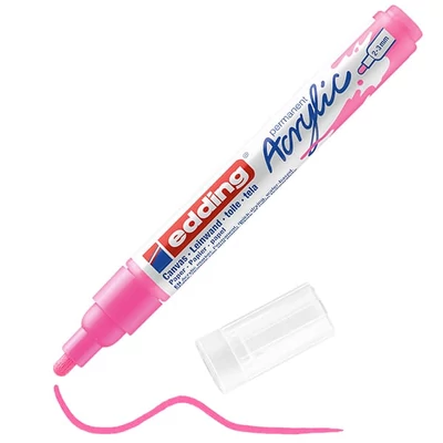 Akrylový popisovač edding 5100 (marker), M (2-3 mm) - 069, neon pink