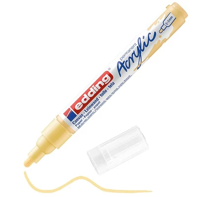 Akrylový popisovač edding 5100 (marker), M (2-3 mm) - 915, pastel yellow