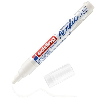 Akrylový popisovač edding 5100 (marker), M (2-3 mm) - 922, traffic white