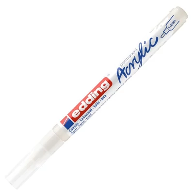 Akrylový popisovač edding 5300, F (1-2 mm) - 922, traffic white