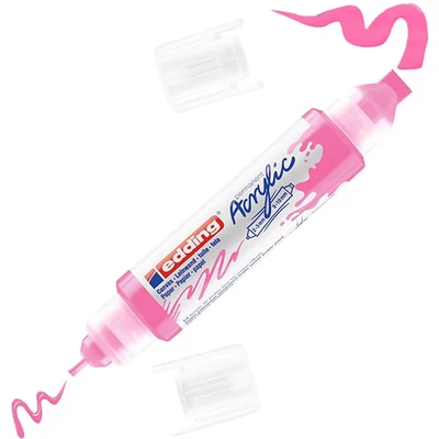 Obojstranný akrylový popisovač edding 5400 3D Double liner - 069, neon pink