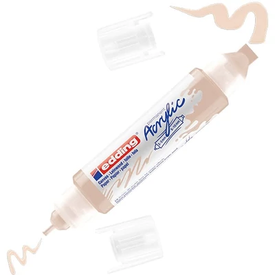 Obojstranný akrylový popisovač edding 5400 3D Double liner - 255, warm beige