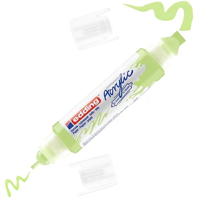 Obojstranný akrylový popisovač edding 5400 3D Double liner - 917, pastel green