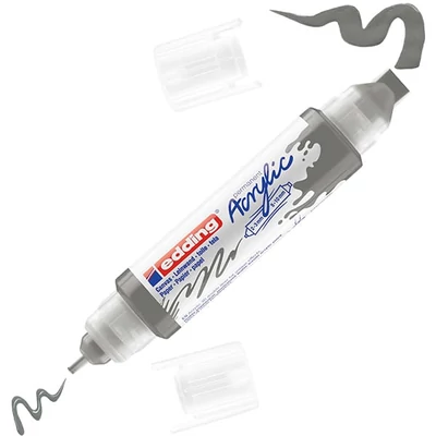 Obojstranný akrylový popisovač edding 5400 3D Double liner - 926, antracite