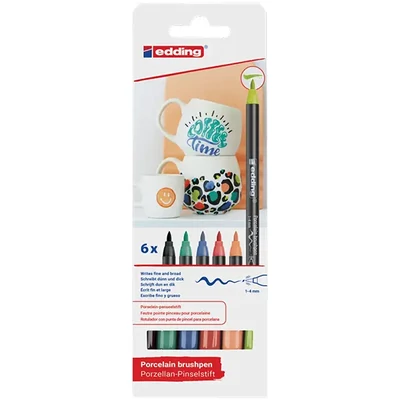 Sada značkovačov na porcelán so štetcom - Vivid Color