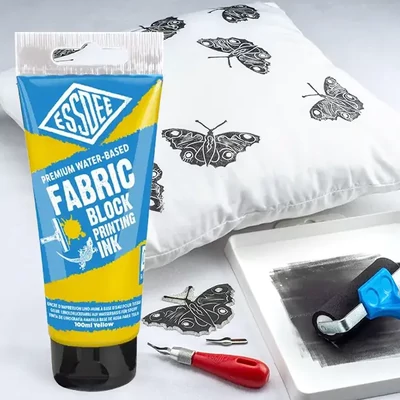 Farba na textil na linoryt Essdee, 100 ml, na vodnej báze - žltá