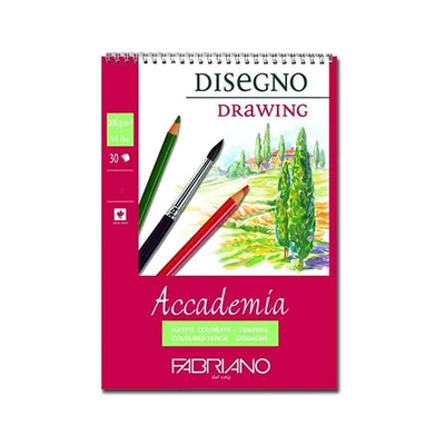 Náčrtník a skicár Fabriano Accademia, 200 g, 30 listov - A3, špirálový