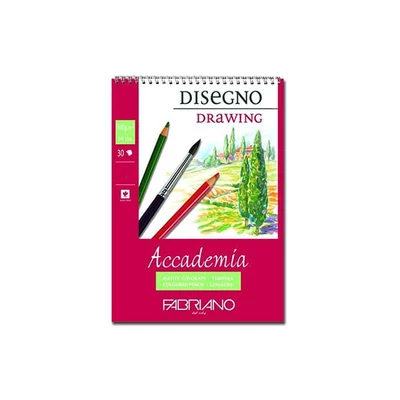 Náčrtník a skicár Fabriano Accademia, 200 g, 30 listov - A4, špirálový