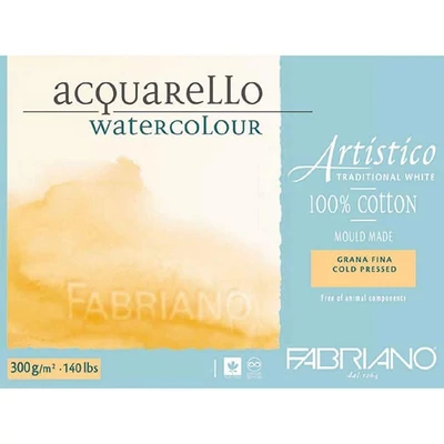 Akvarelový blok Fabriano Artistico, 300 g, 35,5 x 51 cm, polohrubý, 15 listov