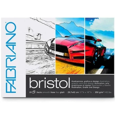 Skicár Fabriano Bristol, 250 g, 20 listov - A3