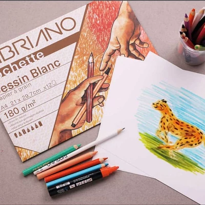 Balenie kresliaceho papiera Fabriano Pochette Dessin Blanc, 180 g - A3, 10 listov
