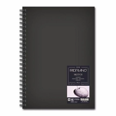 Náčrtník a skicár Fabriano Sketch Book, 110 g, 80 listov - A4, špirálový