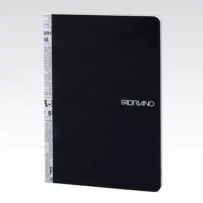 Zápisník Fabriano Soft Touch, 90 g, 10,5 x 14,8 cm, Black  (čierny)