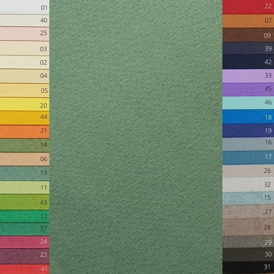 Farebný výkresový papier Fabriano Tiziano, A4 - 13, salvia