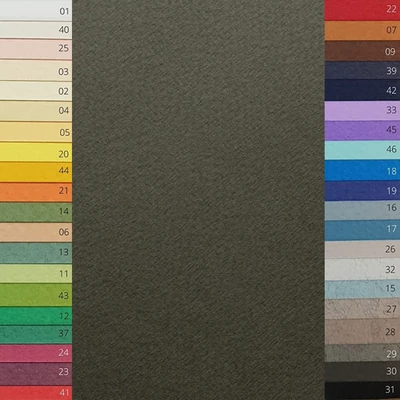 Farebný výkresový papier Fabriano Tiziano, A4 - 30, antracite
