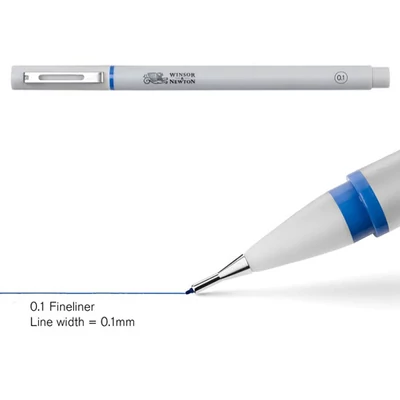 Extra tenký popisovač Fineliner, indigo blue - 0,1 mm