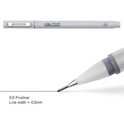 Extra tenký popisovač Fineliner, cool grey - 0,5 mm