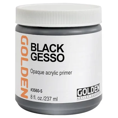 Základný náter Golden Gesso, 237 ml, čierny