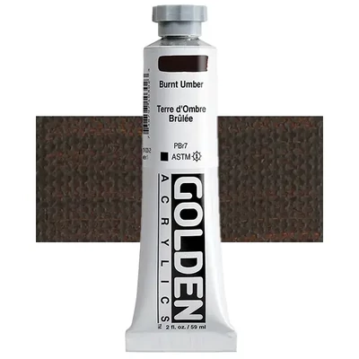Akrylová farba Golden Acrylics Heavy Body, 59 ml- 1030, burnt umber