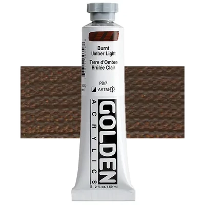 Akrylová farba Golden Acrylics Heavy Body, 59 ml - 1035, burnt umber light