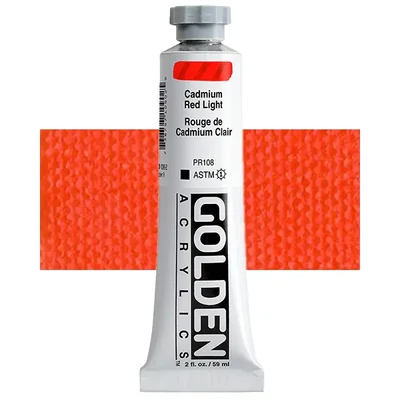 Akrylová farba Golden Acrylics Heavy Body, 59 ml - 1090, cadmium red light