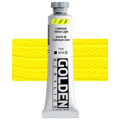 Akrylová farba Golden Acrylics Heavy Body, 59 ml - 1120, cadmium yellow light