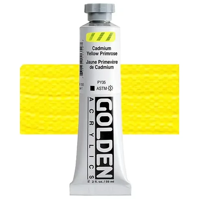 Akrylová farba Golden Acrylics Heavy Body, 59 ml - 1135, cadmium yellow primrose