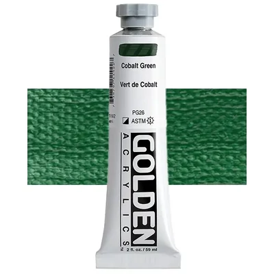 Akrylová farba Golden Acrylics Heavy Body, 59 ml - 1142, cobalt green