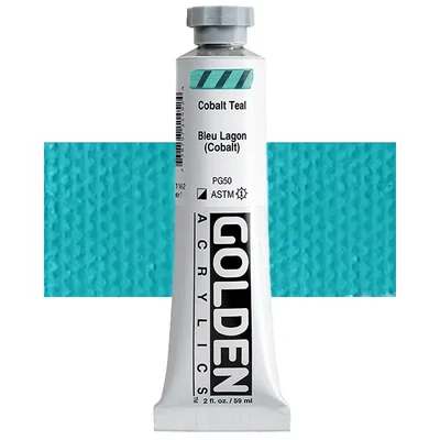 Akrylová farba Golden Acrylics Heavy Body, 59 ml - 1145, cobalt teal