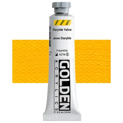 Akrylová farba Golden Acrylics Heavy Body, 59 ml - 1147, diarylide yellow