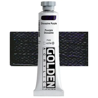Akrylová farba Golden Acrylics Heavy Body, 59 ml - 1150, dioxazine purple