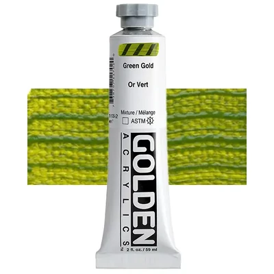 Akrylová farba Golden Acrylics Heavy Body, 59 ml - 1170, green gold