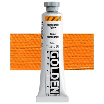 Akrylová farba Golden Acrylics Heavy Body, 59 ml - 1193, isoindolinone yellow