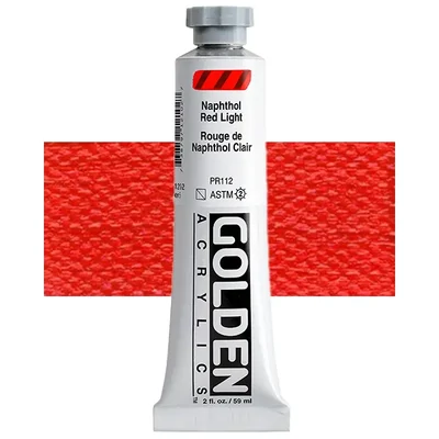 Akrylová farba Golden Acrylics Heavy Body, 59 ml - 1210, naphthol red light