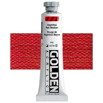 Akrylová farba Golden Acrylics Heavy Body, 59 ml - 1220, naphthol red medium