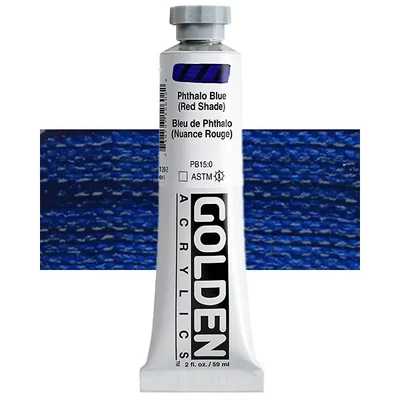 Akrylová farba Golden Acrylics Heavy Body, 59 ml - 1260, phthalo blue (red shade)