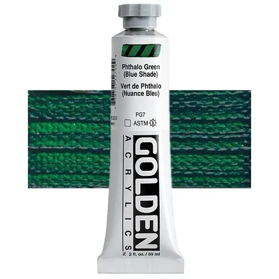 Akrylová farba Golden Acrylics Heavy Body, 59 ml - 1270, phthalo green (blue shade)