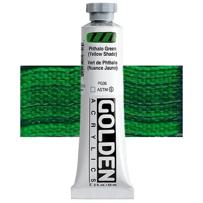 Akrylová farba Golden Acrylics Heavy Body, 59 ml - 1275, phthalo green (yellow shade)