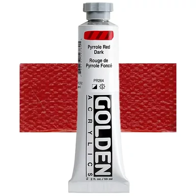 Akrylová farba Golden Acrylics Heavy Body, 59 ml - 1278, pyrrole red dark