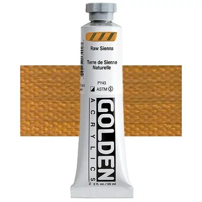 Akrylová farba Golden Acrylics Heavy Body, 59 ml - 1340, raw sienna