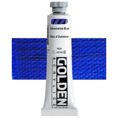 Akrylová farba Golden Acrylics Heavy Body, 59 ml - 1400, ultramarine blue