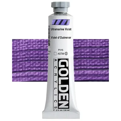 Akrylová farba Golden Acrylics Heavy Body, 59 ml - 1401, ultramarine violet