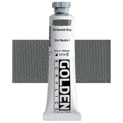 Akrylová farba Golden Acrylics Heavy Body, 59 ml - 1444, n4 neutral gray